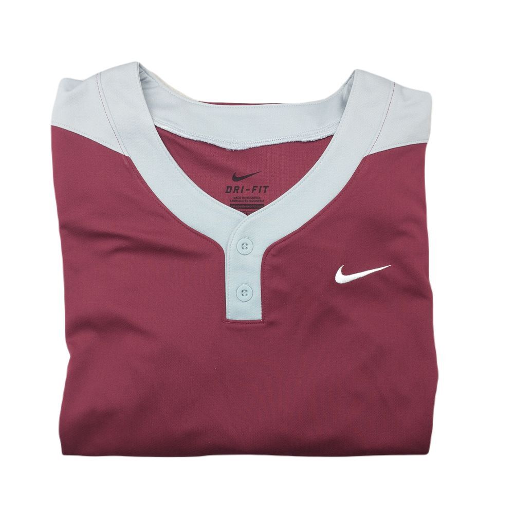 Nike Shirt Mens Extra Large Red Baseball Batting Practice Short Sleeve